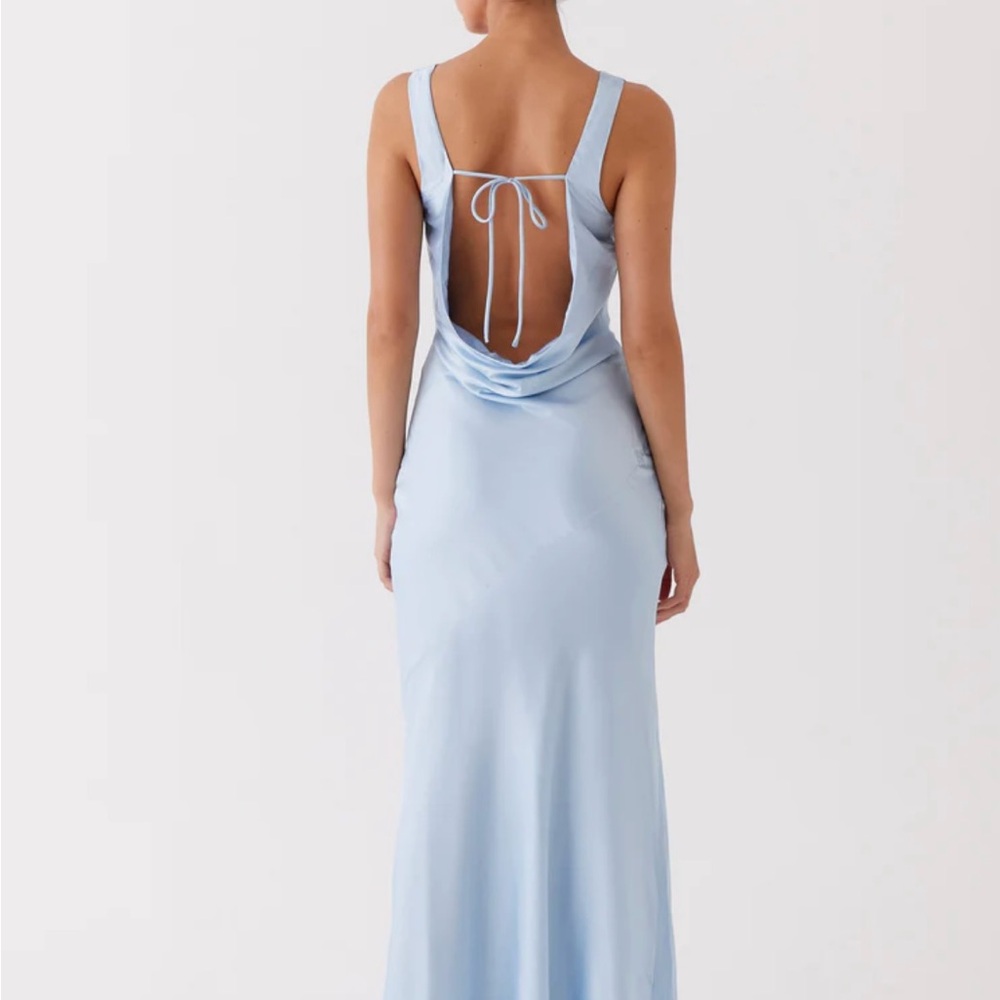 Peppermayo Sky Blue Satin Dress NWT - Picture 4 of 7